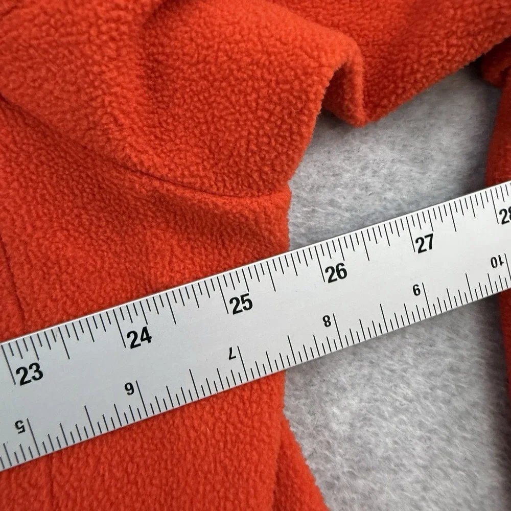 The North Face Zip Front Orange Long Sleeve Jacket Zip Pockets Size XXL Unisex
